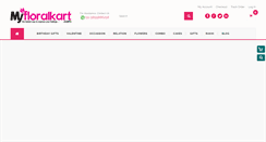 Desktop Screenshot of myfloralkart.com