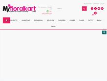 Tablet Screenshot of myfloralkart.com